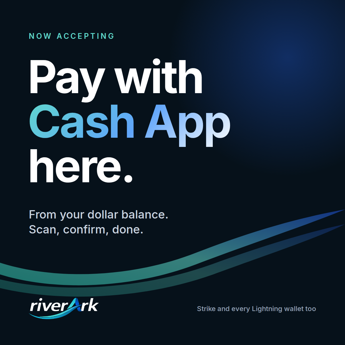 Pay with Cash App here window sign
